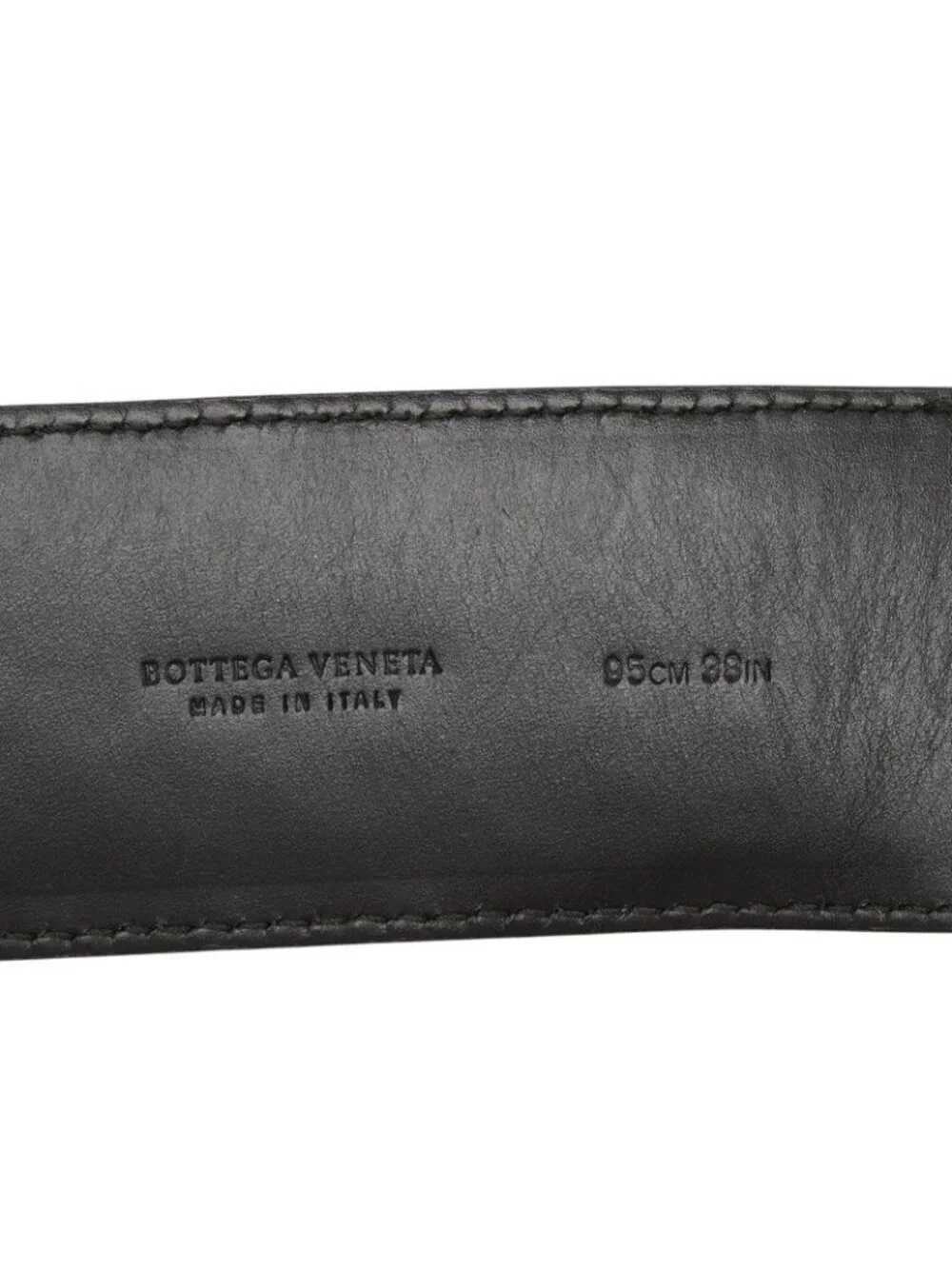 Bottega Veneta Intrecciato Belt 95 38 Black Leather